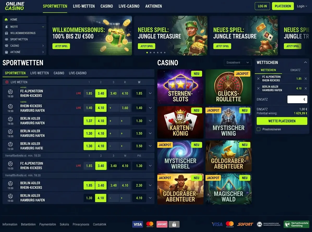 Big — Spiele und Quoten