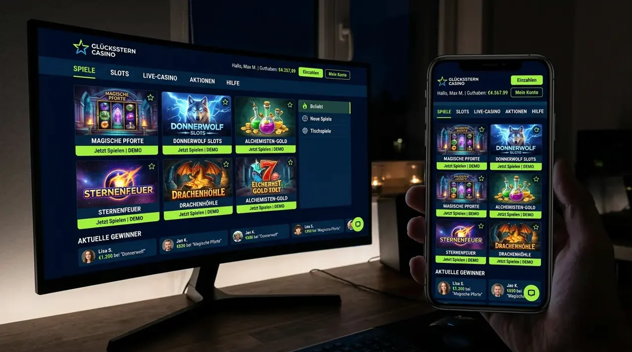Nahtloser Spielspaß auf jedem mobilen Endgerät · Big
